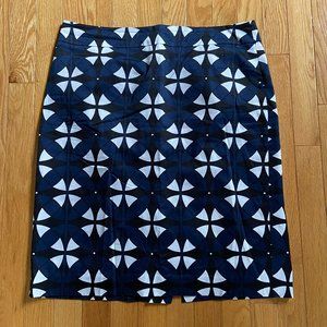 Ann Taylor Pencil Skirt - Navy, Black & White